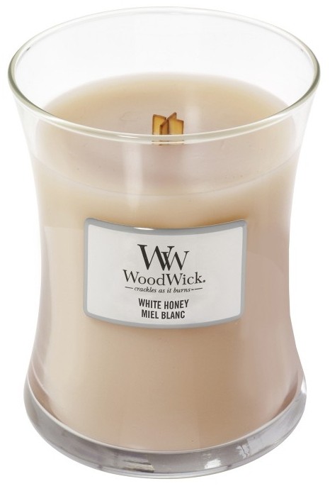 Свеча Mini White Honey Wood Wick 85 гр — фото №1