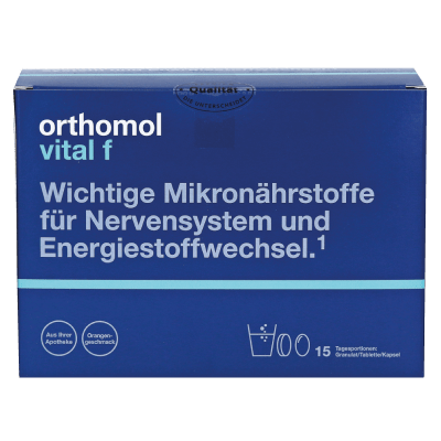 Вітамінний комплекс Vital F гранули (для жінок)30 днів Orthomol 1 уп — фото №1