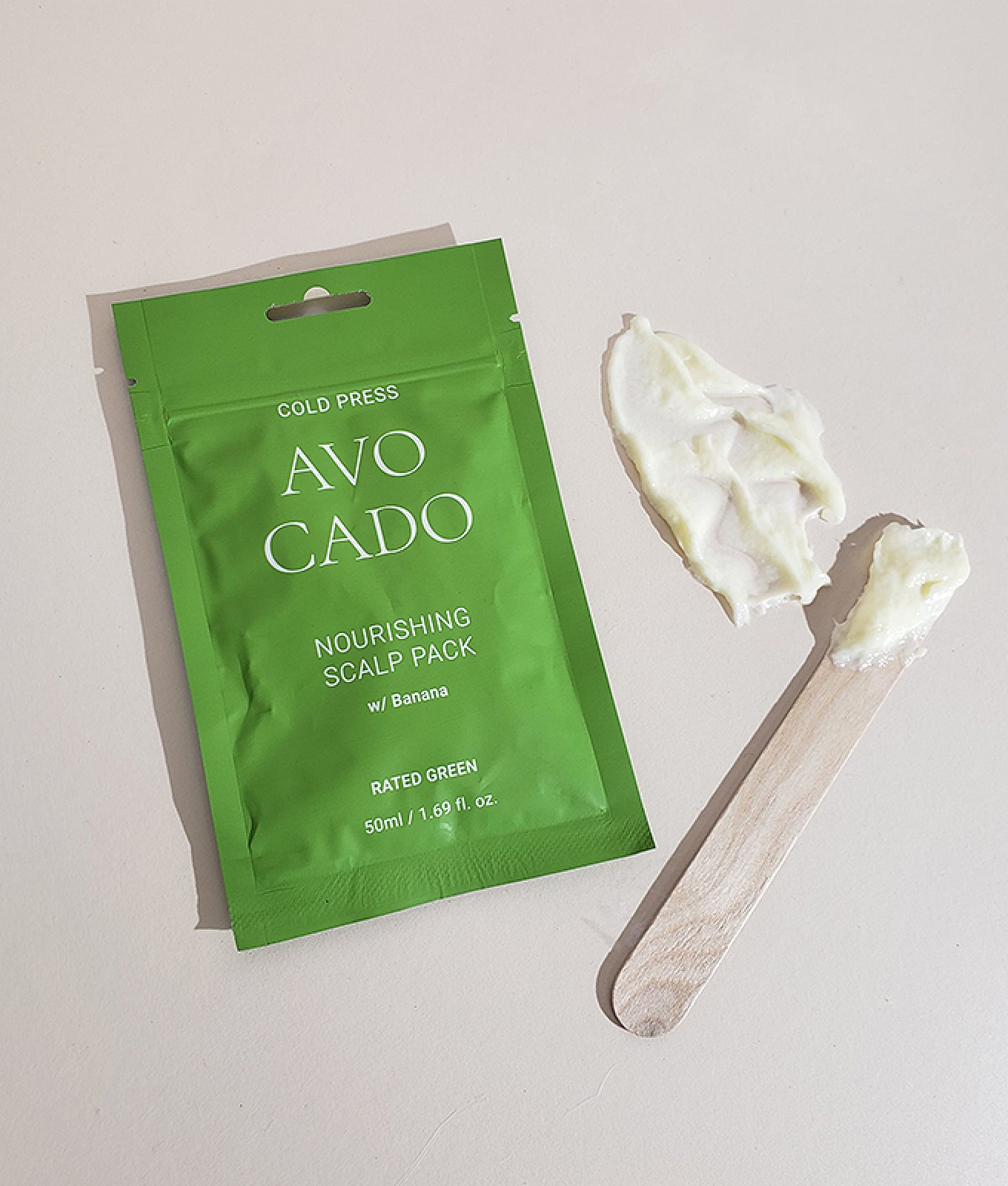 Маска-саше живильна для волосся з авокадо Avocado Nourishing Scalp Pack Rated Green 50 мл — фото №2
