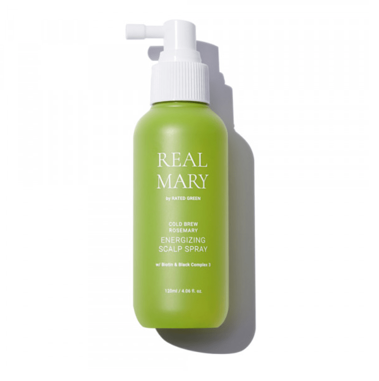 Спрей энергетический для кожи головы с розмарином Real Mary Energizing Scalp Spray Rated Green 120 мл — фото №1