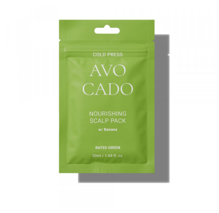 Маска-саше живильна для волосся з авокадо Avocado Nourishing Scalp Pack Rated Green 50 мл — фото №1