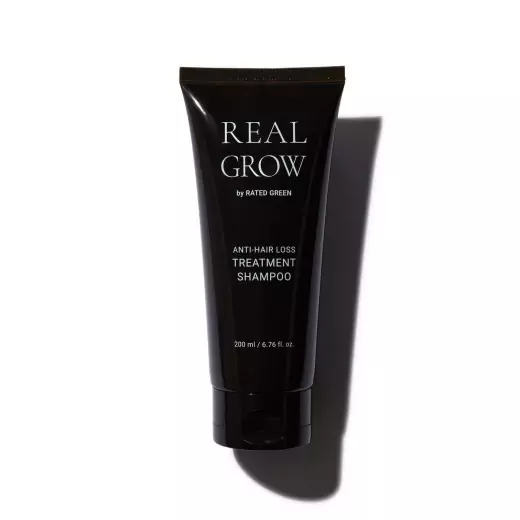 Шампунь против выпадения волос Real Grow Anti Hair Loss Treatment Shampoo Rated Green 200 мл — фото №1