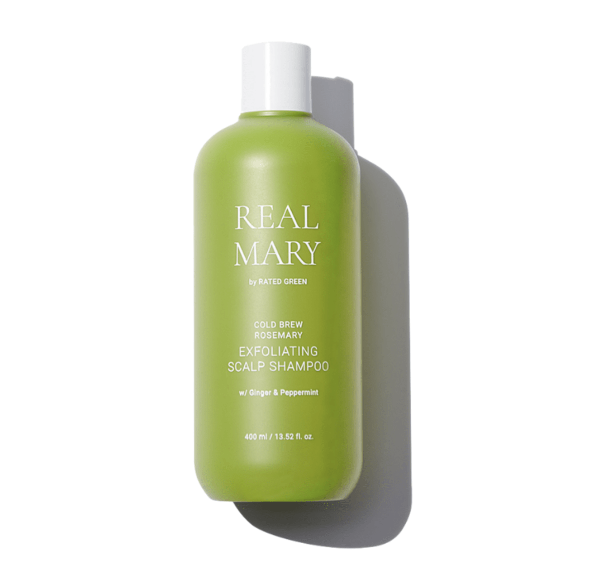 Шампунь глубокоочищающий с соком розмарина Real Mary Exfoliating Scalp Shampoo Rated Green 400 мл — фото №1