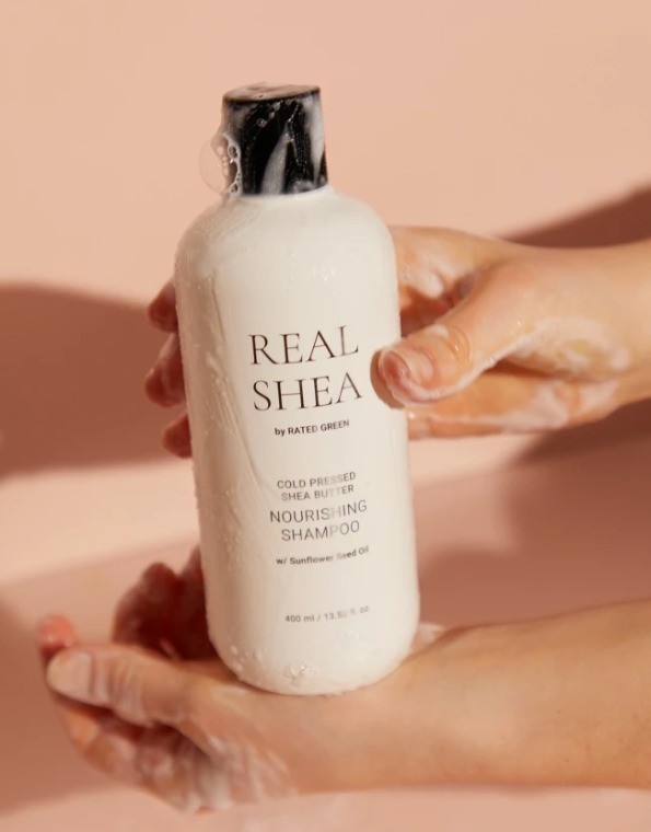 Шампунь питательный с маслом ши Real Shea Nourishing Shampoo Rated Green 400 мл — фото №3