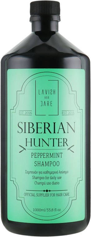Шампунь для щоденного використання  Siberian Hunter Peppermint Shampoo Lavish Care 1000 мл — фото №1