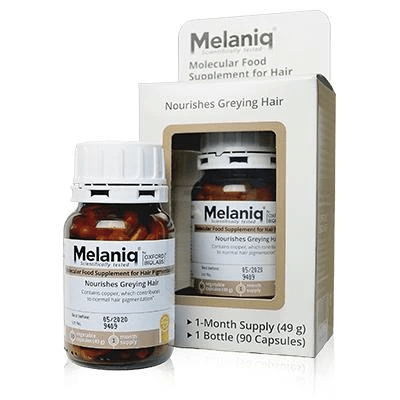Mолекулярная добавка для восстановления цвета седых волос Melaniq® Oxford Biolabs 1 уп — фото №2