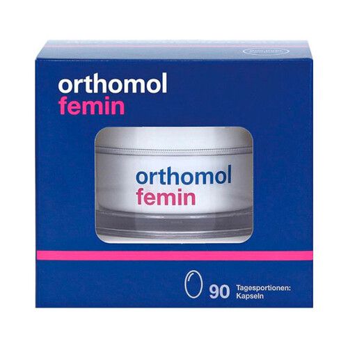 Витаминный комплекс Femin /капсулы/ (лечение в период менопаузы) 90 дней Orthomol 1 уп — фото №1