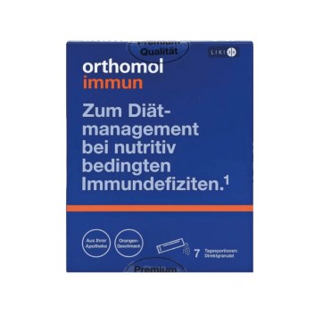 Вітамінний комплекс Immun Directgranulat Orange (відновлення імунної системи) 7 днів Orthomol 1 уп — фото №2