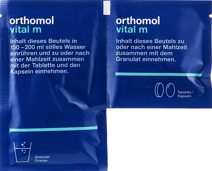 Витаминный комплекс Vital M гранулы 15 дней для мужчин Orthomol 1 уп — фото №2