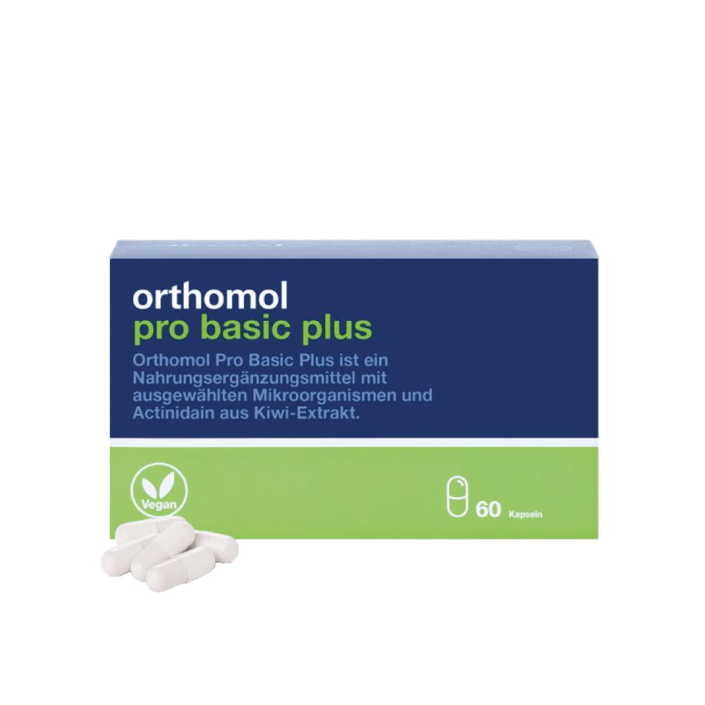 Витаминный комплекс Pro Basik Plus( для оптимизации желудочного пищеварения и работы желудка) Orthomol 1 уп — фото №1