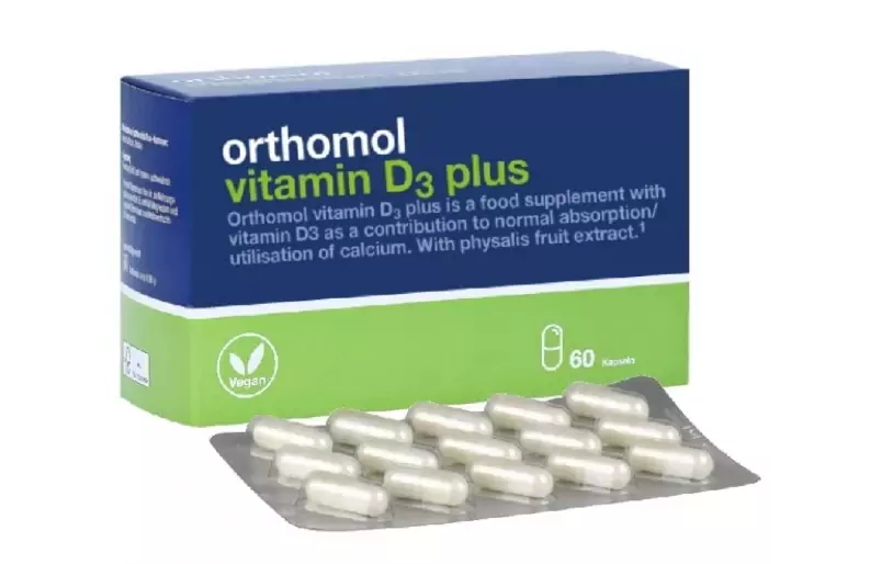 Витаминный комплекс Vitamin D3 Plus (для костного скелета и структуры костей) 60 дней Orthomol 1 уп — фото №2
