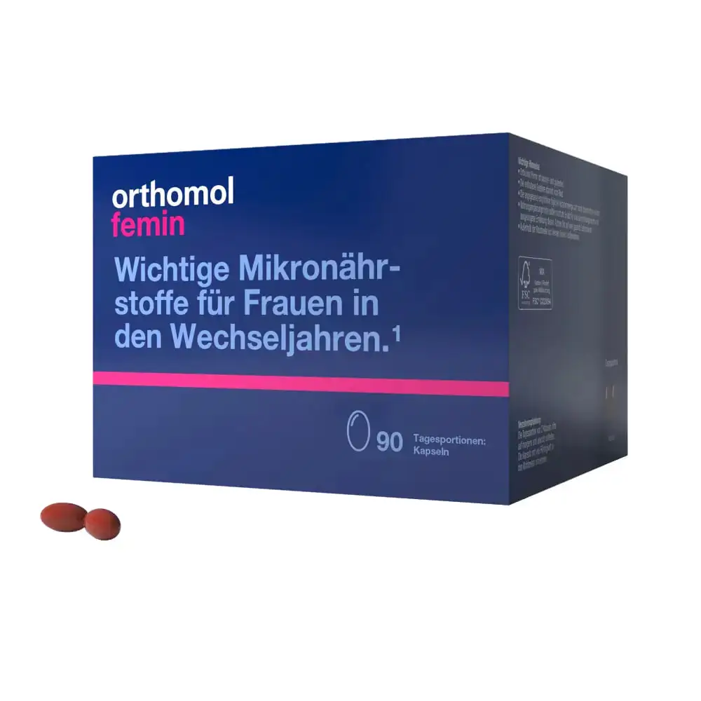 Витаминный комплекс Femin /капсулы/ (лечение в период менопаузы) 90 дней Orthomol 1 уп — фото №2