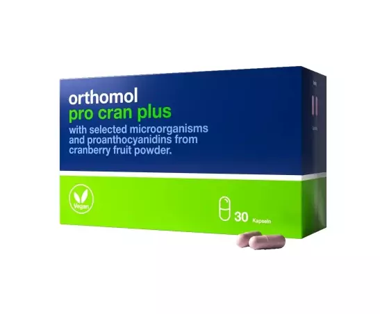 Витаминный комплекс Pro Cran plus (для профилактики мочевыводящих путей) 30 дней Orthomol 1 уп — фото №1