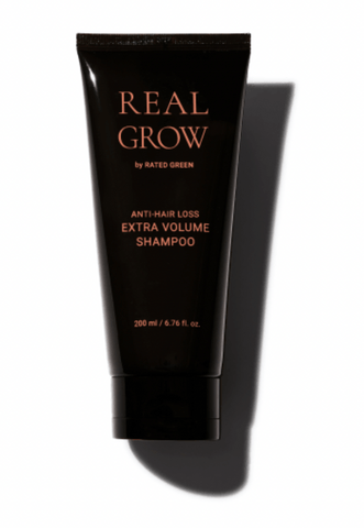 Шампунь для объема и против выпадения волос Real Grow Anti Hair Loss Extra Volume Shampoo Rated Green 200 мл — фото №1