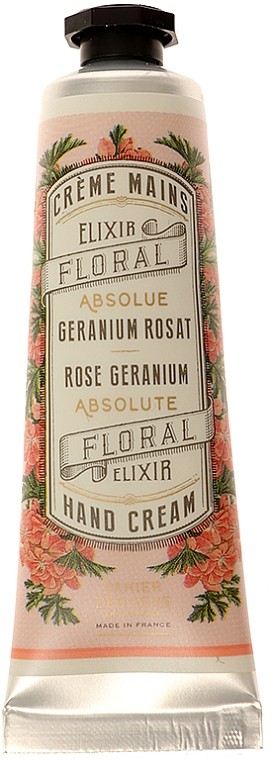 Крем для рук “Герань” Floral Elixir Hand Cream Panier Des Sens 30 мл — фото №1