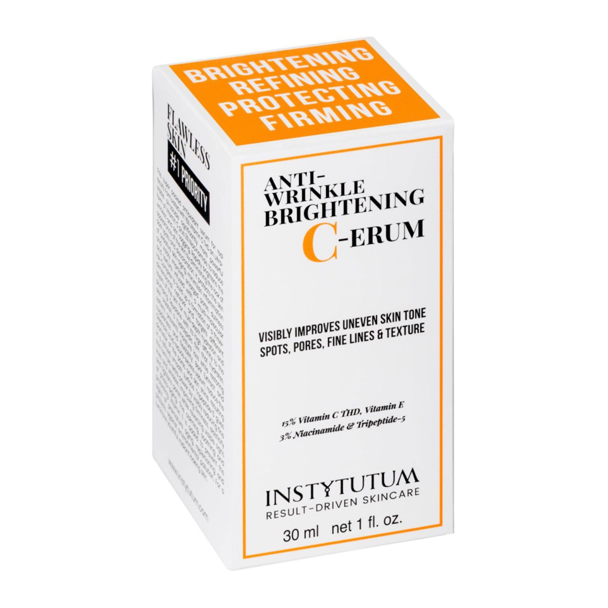 Сироватка антивікова з вітаміном С Anti-Wrinkle Brightening C-Serum Instytutum 30 мл — фото №2
