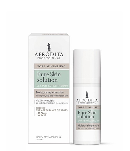 Емульсія зволожуюча для жирної та комбінованої шкіри PURE SKIN Solution Moisturising emulsion Afrodita 50 мл — фото №1