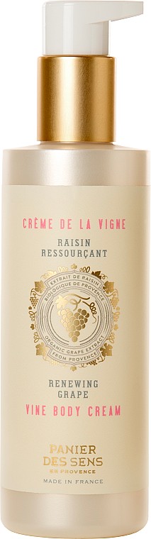 Крем укріплюючий активний “Білий виноград” Renewing Grape Vine Body Cream Panier Des Sens 140  мл — фото №1