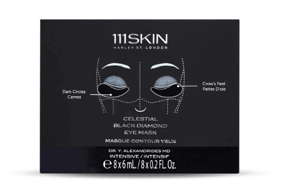 Маска-патчі для шкіри навколо очей проти зморшок Celestial Black Diamond Eye Mask 111 SKIN 1 уп — фото №2