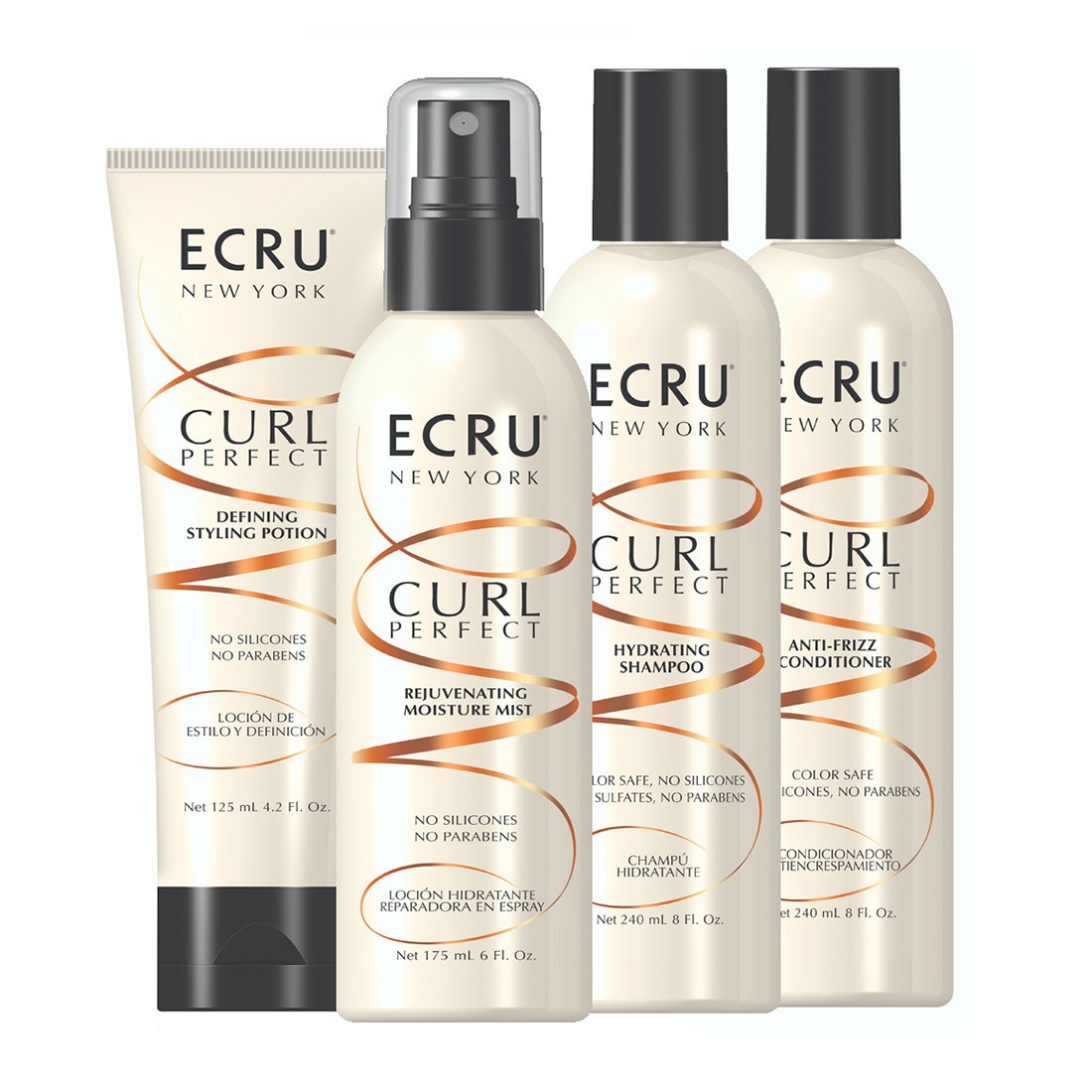 Набір для кучерявого волосся» Ідеальні локони» Curl Essentials Kit ECRU 1 уп — фото №1