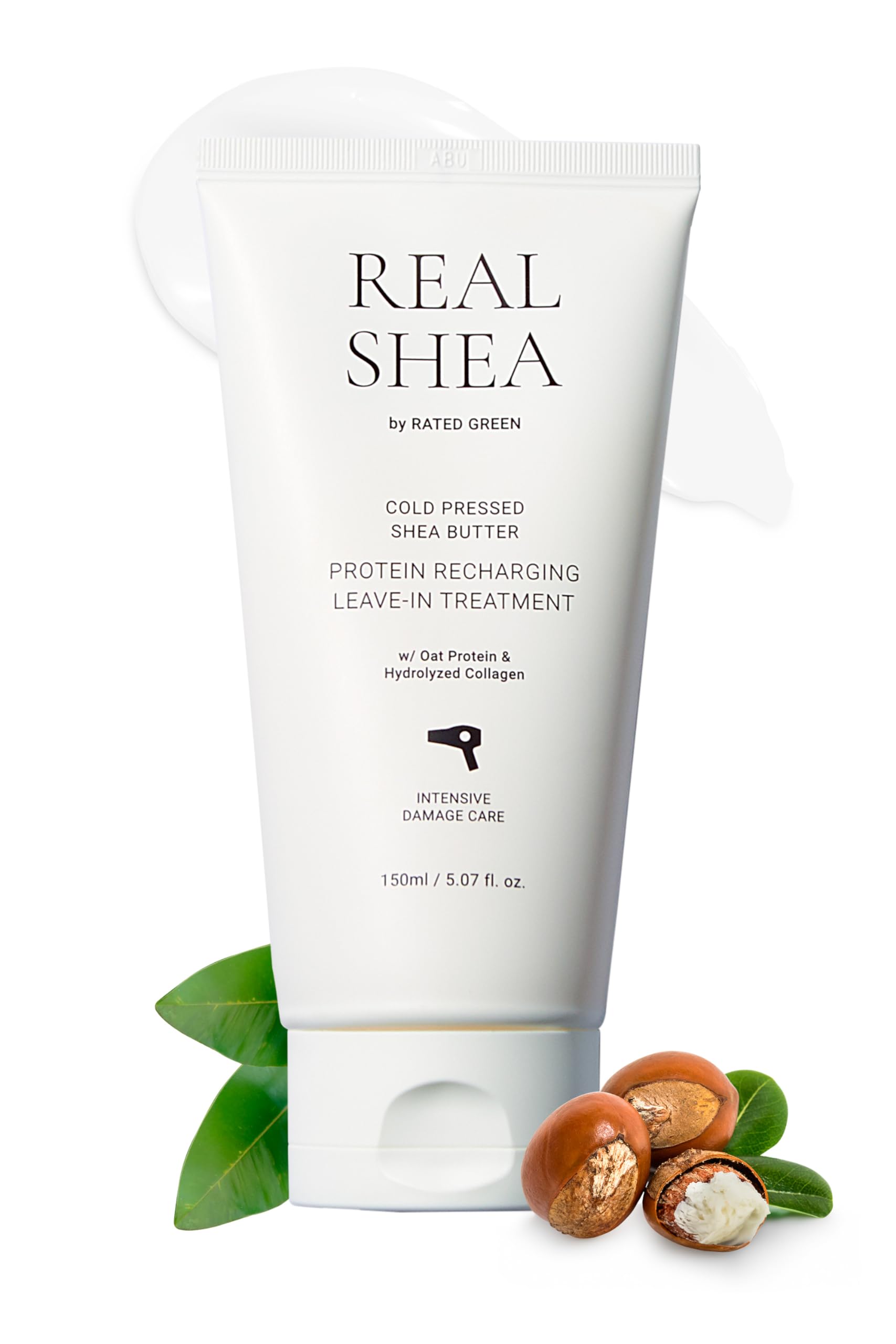 Крем термозахисний для волосся з маслом ши Real Shea Protein Recharging Leave-in Treatment Rated Green 50 мл — фото №3