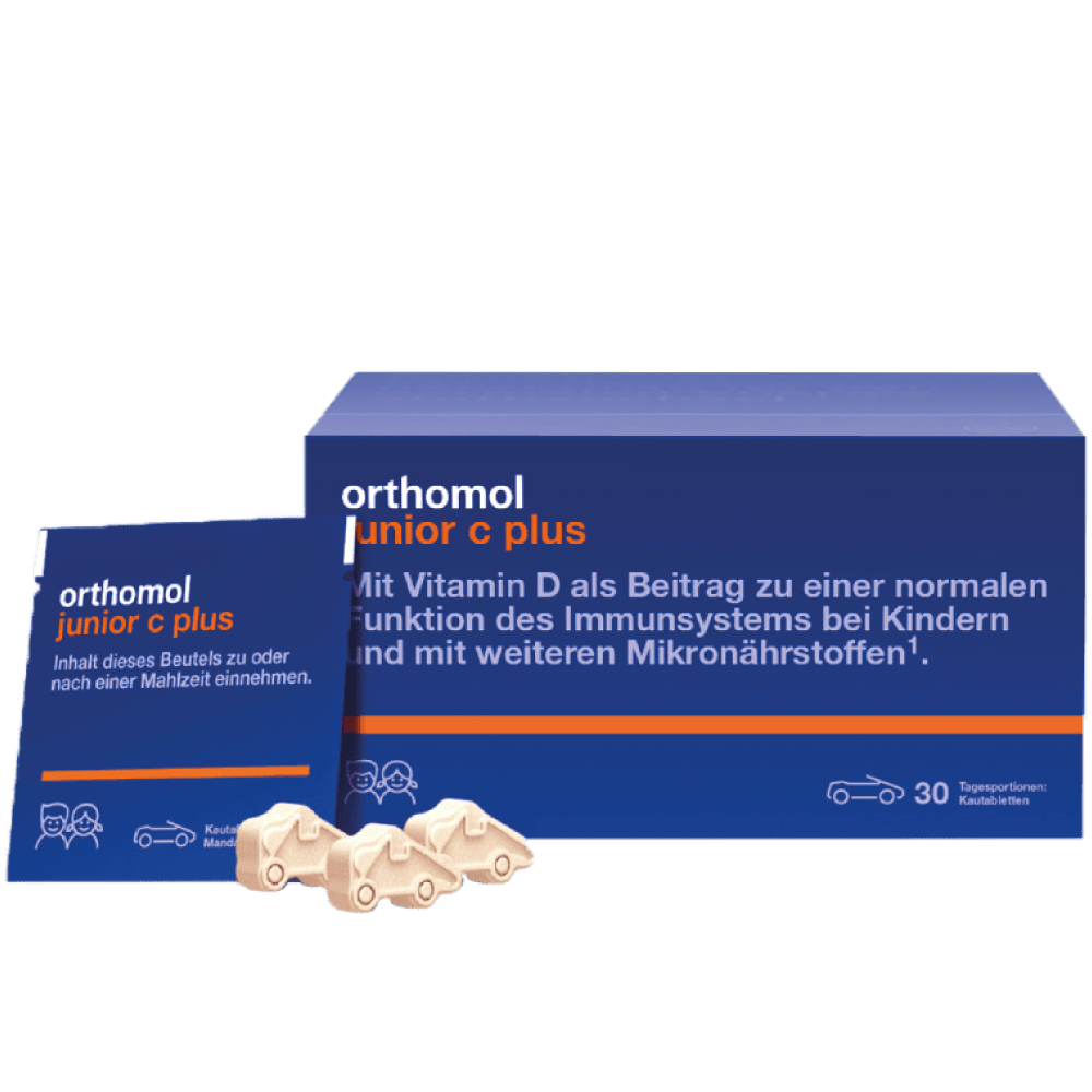 Витаминный комплекс Junior жевательные машинки (для иммунитета ребенка) Апельсин 30 дней Orthomol 1 уп — фото №1