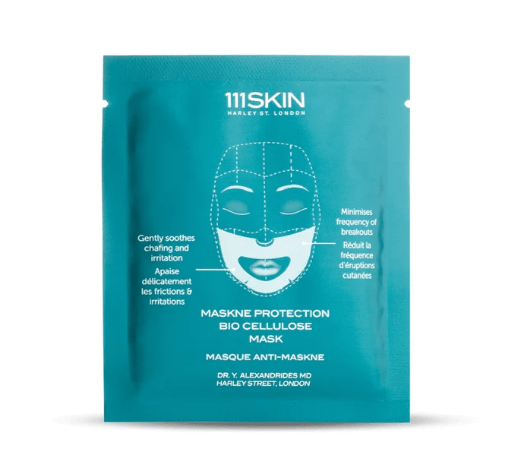 Биоцеллюлозна маска для нижней части лица Maskne Protection Biocellulose Mask Single 111 SKIN 1 шт — фото №1