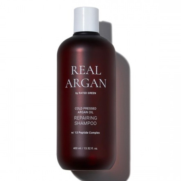Шампунь восстанавливающий с аргановым маслом Real Argan Repairing Shampoo Rated Green 400 мл — фото №1