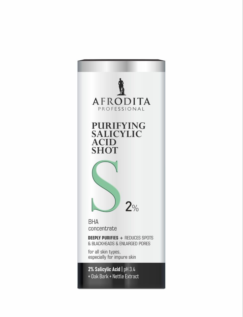Концентрат для очищення  шкіри з саліциловою кислотою Purifying Salicylic Acid  Shot S 2% Afrodita 30 мл — фото №1