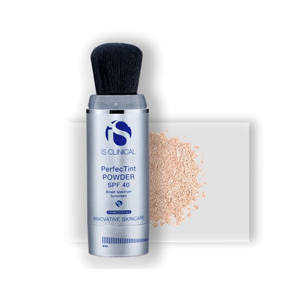 Пудра сонцезахисна SPF 40 з ультрам’якою щіточкою Бронзова – Perfec Tint Powder Is Clinical 3.5 мл — фото №1