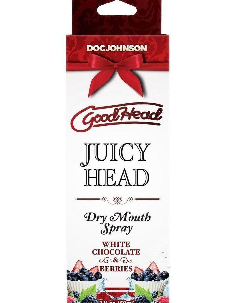 Зволожувальний спрей оральний Doc Johnson GoodHead – Juicy Head – White Chocolate and Berries (USA) Інтимні товари 1 шт — фото №2