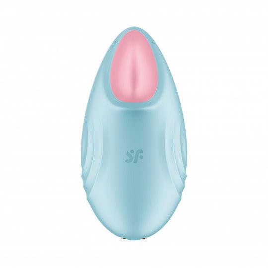 Смарт-вібратор для клітора Satisfyer Tropical Tip Light Blue (Німеччина) Інтимні товари 1 шт — фото №4