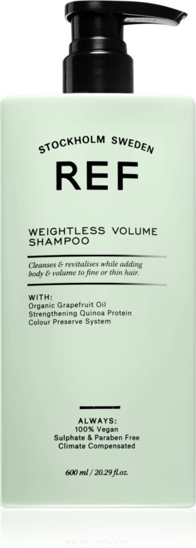 Шампунь для об’єму волосся Weightless Volume Shampoo REF 600 мл — фото №1