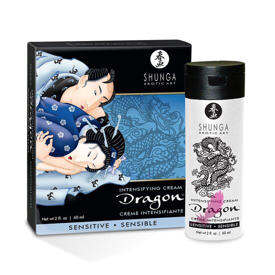 Стимулювальний крем для пар Shunga Dragon Cream Sensitive/ ніжніший ефект Інтимні товари 60 мл — фото №1