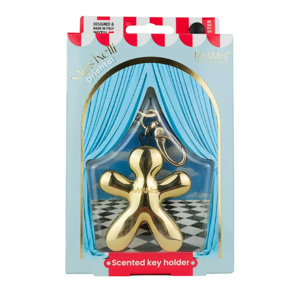 Брелок для ключів KEYHOLDER MISS KELLI Gold Chrome Oriental Mr & Mrs Fragrance 1 шт — фото №3