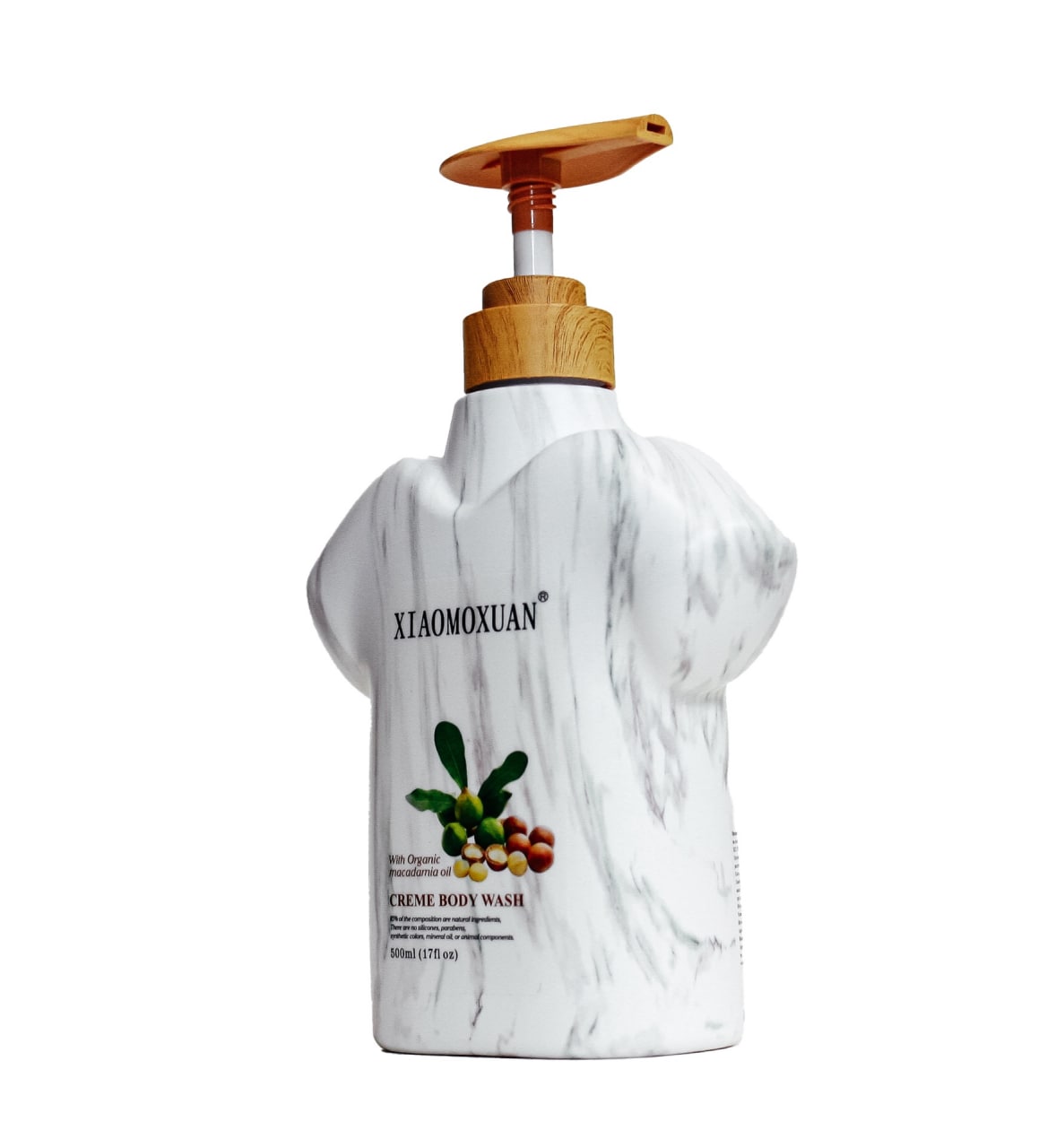 Крем-мыло органическое для тела и лица Creme Body Wash Xiaomoxuan 500 мл — фото №2