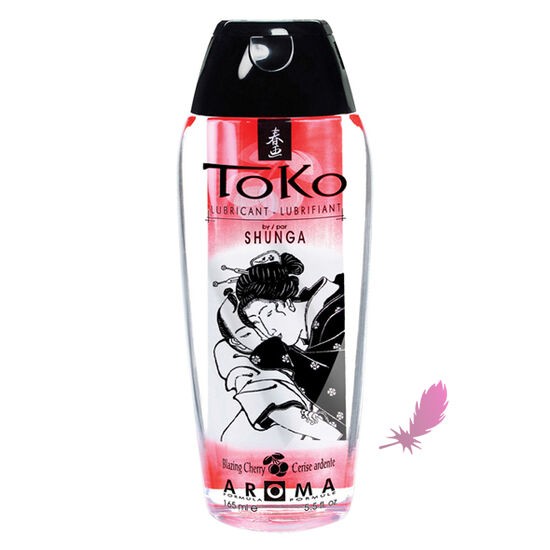Лубрикант на водній основі Shunga Toko Aroma-Blazing Cherry /не містить цукру Інтимні товари 165 г — фото №1
