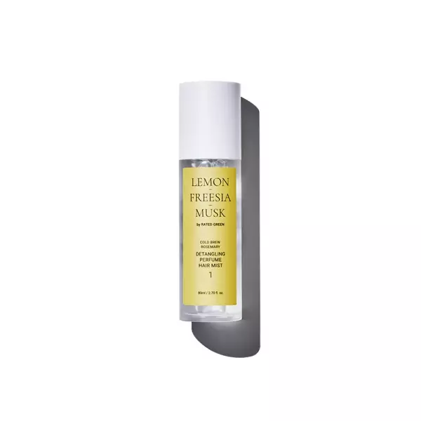 Міст парфумований для волосся лимон-фрезія-мускус Detangling Perfume Hair Mist Lemon-Freesia-Musk Rated Green 80 мл — фото №1