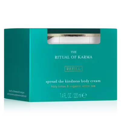 Крем-рефіл для тіла зволожуючий “Квітка лотоса і білий чай” Ritual of Karma Rituals 219 мл — фото №1