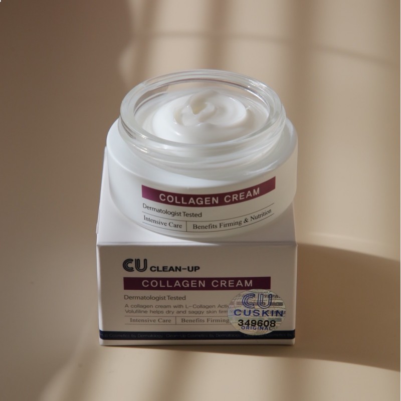 Крем-ліфтинг інтенсивний з колагеном та волюфіліном Clean-Up Collagen Cream Cuskin 30 мл — фото №3
