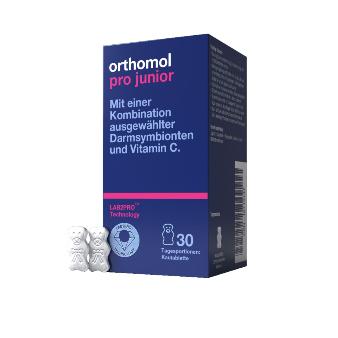 Витаминный комплекс Pro Junior жевательные мишки (для поддержки детского кишечника) 30 дней Orthomol 1 уп — фото №1