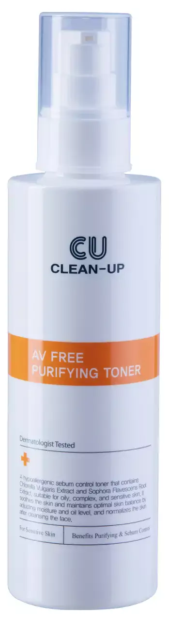 Тонер для проблемної шкіри – Clean-Up AV Free Purifying Toner Cuskin 180 мл — фото №1