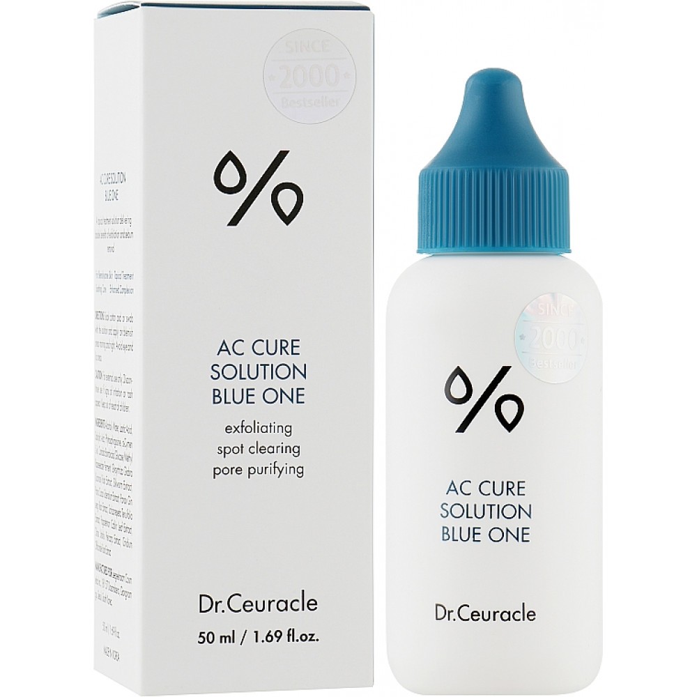 Сыворотка против акне для локального применения AC Cure Solution Blue One Dr.Ceuracle 50 мл — фото №2