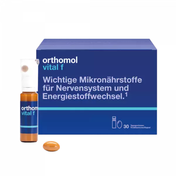 Витаминный комплекс Vital F питьевой (для женщин) 30 дней Orthomol 1 уп — фото №1