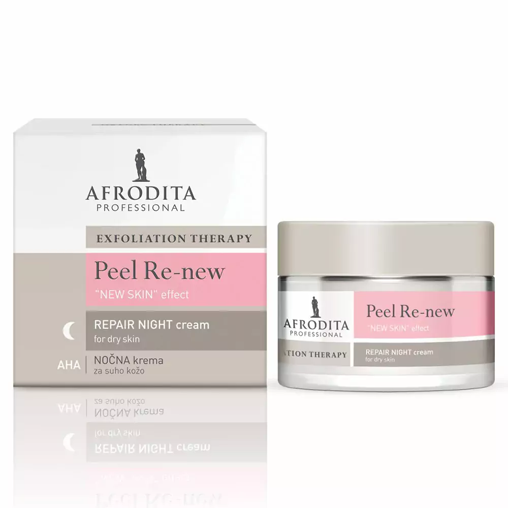 Крем нічний для сухої шкіри обличчя Peel Re New  Cream for dry skin Afrodita 50 мл — фото №1