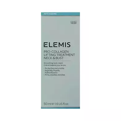Анти-ейдж ліфтинг-крем для шиї та декольте Pro-Collagen Lifting Treatment Neck & Bust Cream Elemis 50 мл — фото №3