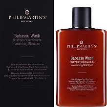 Шампунь для об’єму волосся з екстрактом Бабассу Babassu Wash Philip Martin’s 320 мл — фото №2