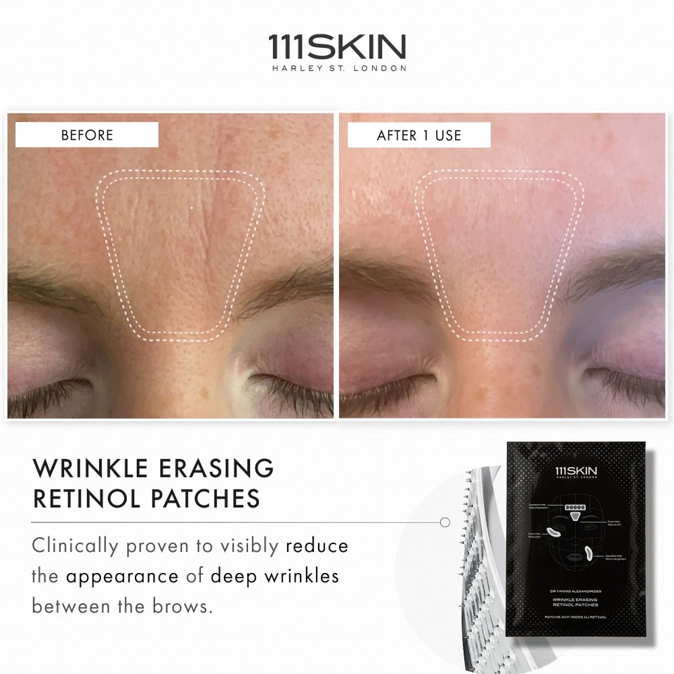 Ретиноловые патчи против морщин для лица Wrinkle Erasing Retinol Patches 111SKIN 3×35 мл — фото №3