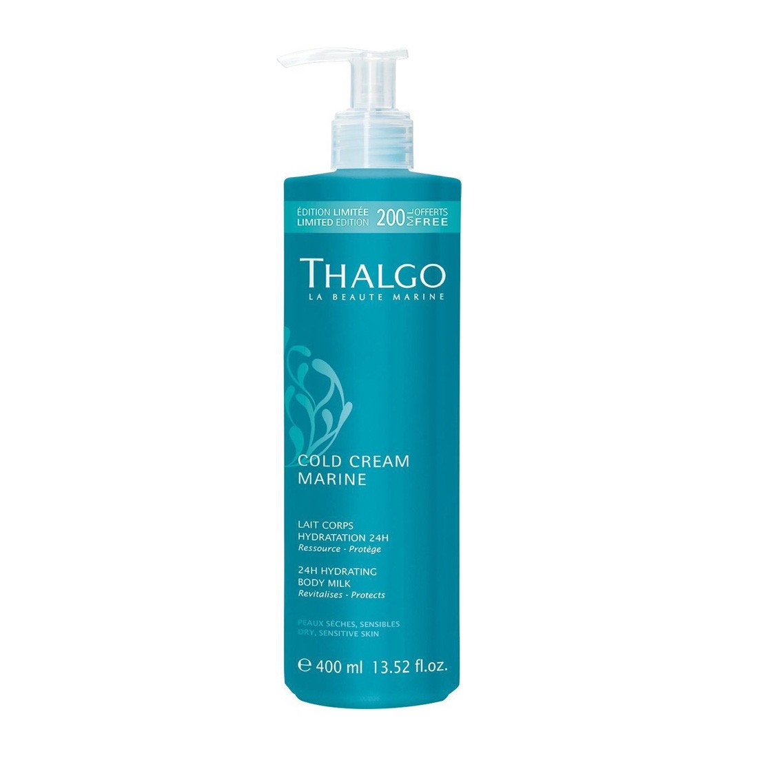 Увлажняющее молочко 24ч Thalgo Hydrating Body Milk, 400 мл — фото №1