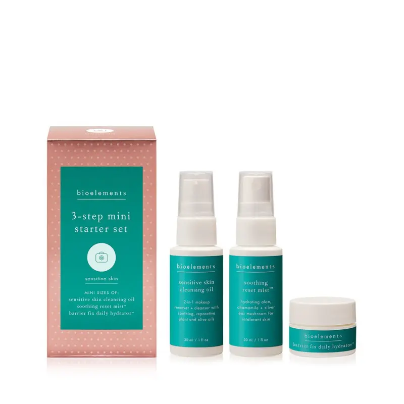 Міні набір для чутливого типу шкіри 3 Step Starter Set Sensitive Skin  Bioelements 30 мл + 30 мл + 7,3 мл — фото №1